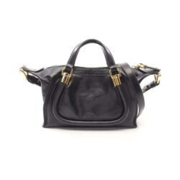 CHLOE Paraty Handbag Leather Black - Picture 1 of 6